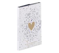 Clairefontaine - 116299C - Correspondence Set 8 Cards 11x15.5cm AST Celestial/Moon/Star/Heart 8 Envelopes Pollen Natural White - Adolie Collection 12x16.5cm