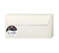 Clairefontaine 120016C Set of 50 Self-Adhesive Envelopes DL 11x22cm 120gsm Pearl Grey Colour Invitation Events & Correspondence Pollen Range Premium Paper