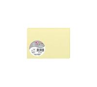 Clairefontaine 1318C Pack of 25 Plain Cards Format C6 11x15,5cm 210gsm Canary colour Invitation Correspondence Cards - Pollen range - Smooth Premium Paper
