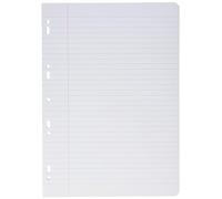 Clairefontaine 1733C One Perforated Loose-Leaf Sheets - A4 21x29.7 cm - 100 Lined Pages with Margin - White Paper 90 g - Reusable Wallet