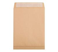 Clairefontaine 17456C - Box of 250 - Brown Kraft Envelopes - Size: 26-275x365mm with 30 mm Gusset - Self-Adhesive - 120g/m² - Mailing - Manufactured in France