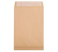 Clairefontaine 17458C - Box of 250 - Brown Kraft Envelopes - Size: E4 - 280x400 mm with 30 mm Gusset - Self-Adhesive - 120g/m² - Manufactured in France