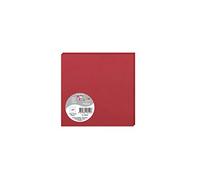 Clairefontaine 1825C Pack of 25 Plain Cards Square Format 13.5x13.5cm 210g Intensive Red Invitation Correspondence Cards Pollen Range Premium Smooth Paper