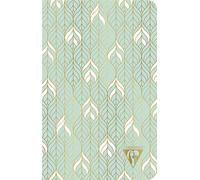 Clairefontaine 193006C - A Neo Deco Thread Stitched Piqué Notebook "Spring-Summer Collection" - 11x17 cm - 96 Lined Pages - 90g Ivory Paper - 6 designs, random delivery