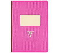 Clairefontaine 195846C Collection 1951 Back to Basics A Notebook Raspberry Cloth Back - A5 14,8x21 cm - 192 Lined Pages - White Paper 90 g - Grain Card Cover