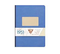 Clairefontaine 195946C Collection 1951 Back to Basics A Notebook Black Cloth Back - A5 14,8x21 cm - 192 Lined Pages - White Paper 90 g - Grain Card Cover