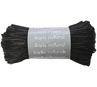 Clairefontaine - 196029C - Black Raffia Ball - Set of Several Raffia Threads Length 1m50 per Thread- 50g - Creative Leisure - Gift Wrapping - DIY Multiples