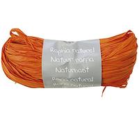 Clairefontaine - 196058Cpack - A Set of 8 Orange Raffia Balls - Set of Several Raffia Yarns Length 1m50 per Thread - 50g - Creative Hobbies - Gift Wrapping
