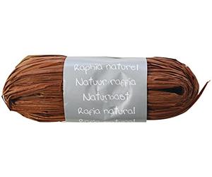 Clairefontaine - 196072Cpack - A Set of 8 Coffee-Coloured Raffia Balls - Set of Several Raffia Yarns Length 1m50 per Thread - 50g - Creative - Gift Wrapping