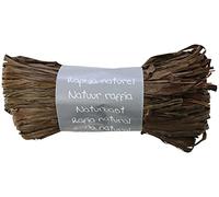 Clairefontaine - 196073C - Chocolate Brown Raffia Ball -Set of Several Raffia Threads 1m50 per Thread- 50g- Creative Leisure - Gift Wrapping - DIY Multiples
