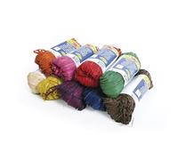Clairefontaine - 196099C - Balls of raffia assorted colors - Set of several threads of raffia Length 1m50 per thread - 50g - Creative hobbies - Gift packaging - Box of 9 balls
