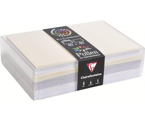 Clairefontaine 20842C Pack of 40 Envelopes Self-Adhesive Format C6 (11.4 x 16.2