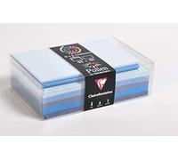 Clairefontaine - Ref 20861C - Pollen Card and Envelope Correspondence Set (Set of 40) - 82 x 128mm Sized, Assorted Colours, Inkjet & Laser Compatible - Shades of Blue Colours