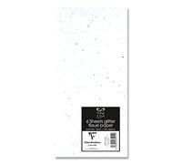 Clairefontaine - 20910-WC - Tissue paper - Pack of 6 folded sheets - Dimensions: 50x70cm - Pattern: White, Foil - Gift wrapping, Gift personalization, Creative hobbies