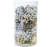 Clairefontaine 211394C - A Set of 50 Stars for Gift Wrapping - Diameter: 8 cm - Colours: Ast Glitters: Silver, Gold, Brown - Gift wrapping, Gift Decoration