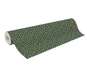 Clairefontaine 211947C - A Roll of Wrapping Paper - 60g Wedding Ring - Dimensions: 50x0,70m - Pattern: Christmas hats - Gift wrapping, Long length special