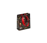 Clairefontaine 212868Cpack - Un lot de 5 Petits Sacs Cadeaux Premium - Format Pocket - 12x4,5x13,5cm - 170g - Motif : Noir, Émojis, Saint Valentin - Idéal Pour : Parfum, Livre Poche, Jeu Société
