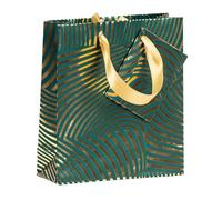 Clairefontaine 212914C - Premium sac Petit géo or/vert 12x4,5x13,5 cm - Paquet de 5