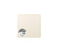 Clairefontaine 2186C Iridescent Cream Paper Pack of 25 Double Cards Square Format 16x16cm 210gsm Event Correspondence Invitation Cards Pollen Range Premium
