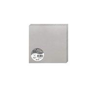 Clairefontaine 22189C Silver Iridescent Paper Pack of 25 Double Cards Square(16x16cm) 210gsm Invitation Correspondence Card Pollen Range Premium Smooth