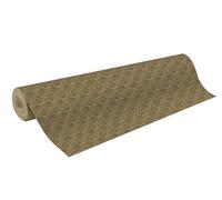 Clairefontaine 223912C - A Long Roll of Wrapping Paper - 70g Raw Kraft Paper - Patterns: elegant geometric and black -50x0.70m - Wrapping paper for Christmas