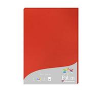 Clairefontaine 224267C - Wallet of 25 Sheets - Format A4 (21x29,7cm) - 210gsm - Coral Red - Invitation and Correspondence Pollen range Premium Smooth Paper