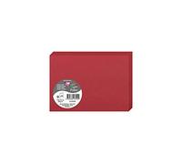 Clairefontaine 2325C Pack of 25 Double Cards Format C6 11x15,5cm 210gsm Intensive Red Invitation Correspondence Cards Pollen Range Premium Smooth Paper