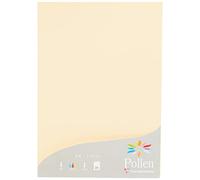 Clairefontaine - Ref 24204C - Pollen Coloured Paper (Pack of 25 Sheets) - A4 (210 x 297mm), 210gsm Paper, Inkjet & Laser Printer Compatible, Acid Free - Cream