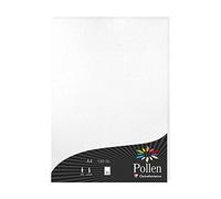 Clairefontaine - Ref 24302C - Pollen Coloured Paper (Pack of 50 Sheets) - A4 (210 x 297mm), 120gsm Paper, Inkjet & Laser Printer Compatible, Acid Free - Iridescent White