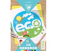 Clairefontaine 26503C - Block of 20 Colored Paper Sheets - A4 Format (21x29.7cm) - 210g/m² Paper for Crafts and Drawings - Creative Leisure for Children and Adults - 10 Assorted Colors x2 Sheets