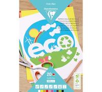 Clairefontaine 26503C Coloured Paper Pad 20 sheets Format A4 21x29,7cm Paper 210gsm for Drawings Creative Leisure Children & Adults 10 Ast Colours x2 Sheets