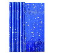 Clairefontaine 278099C - One Roll of Metallic Star Printed Paper - Dimensions: 1m50x0m70 - 60g - Accessories for Gift Wrapping and Personalising Gifts, blue