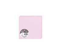 Clairefontaine 2813C Pack of 25 Double Cards Square Format 13.5x13.5cm 210g/m² Dragée Pink Invitation Correspondence Cards Pollen Range Premium Smooth Paper