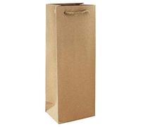 Clairefontaine 28800-4C - A Kraft Gift Bag - Bottle Size - Size: 12,7x9x35,5cm - 210g - Kraft Gift Wrapping, Packaging, Ideal for : Bottle, Gourd, Food