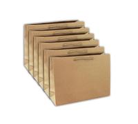 Clairefontaine 28800-6Cpack Pack of 6 Kraft Gift Bags Shopping Format 37.5 x 11.5 x 27.5 cm 210 g Kraft Gift Packaging Ideal for: Puzzle, Board Game, Creative Box
