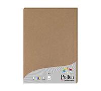 Clairefontaine - Ref 29205C - Kraft Paper (Pack of 25 Sheets) - A4 (210 x 297mm) in Size, 210gsm Kraft Paper, Acid Free, Printer Compatible - Natural Kraft Colour