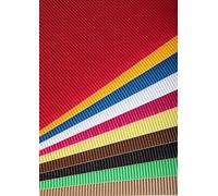 Clairefontaine 295699C - Pack of 15 Medium Flute Corrugated Cardboard Sheets 300g Format 50x35cm Creative leisure Decoration, Arts & Crafts, Cardboard Ast