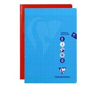Clairefontaine 303167C - Stapled Mimesys Notebook - Size: A4 21x29,7 cm - 80 Seyes Ruled 90 g and Plain White 125 g Pages - Polypro Cover - Random Colour