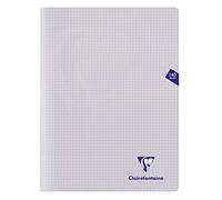 Clairefontaine 303382C - One Mimesys Stapled Notebook - Dimensions: 24x32 cm - 140 Small Squares Pages - White Paper 90 g - Random Colour Polypro Cover