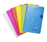 Clairefontaine 303609C A Mimesys Stapled Directory Notebook - 11x17 cm - 96 Small Squared Pages - 90 g White Paper - Polypro Cover - Random Colour