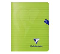 Clairefontaine 303745C Set of 10 Mimesys Stapled Notebooks - 17x22 cm - 96 Lined Pages with Margin - White Paper 90 g - Transparent Polypro Cover - Random Colours