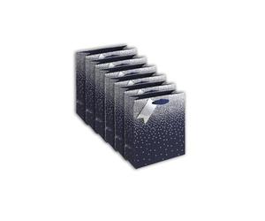 Clairefontaine 30861-3Cpack - A Set of 6 Excellia Gift Bags- Medium - 21,5x10,2x25,3cm - 210g - Design: Stars On Blue Background - Ideal for Book, Game, Gifts