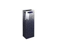 Clairefontaine 30864-4Cpack Set of 6 Excellia Gift Bags Bottle Size 12.7 x 9 x 35.5 cm 210 g Silver Star on Silver Background Gift Packaging Bottle