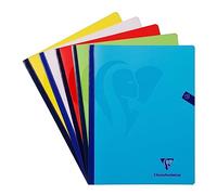 Clairefontaine 309342C - A Mimesys Thread Stitched Notebook - Size: 24x32 cm - 192 Small Square Pages - Paper White 90 g - Polypro Cover - Random Colour
