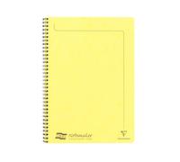 Clairefontaine - Ref 3094Z - Europa Notemaker Sidebound Notebook (120 Pages) - A4 Size, 90gsm Brushed Vellum Paper, Micro-Perforated Sheets, Lined Rulings - Lemon
