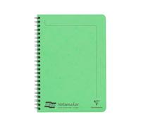 Clairefontaine 3097Z - One Notemakers Europa Lime Green Spiral Notebook - A5 14,8x21 cm - 120 Detachable Ruled Pages - White Paper 90 g - Glossy Card Cover