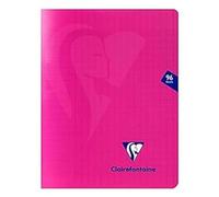 Clairefontaine 313741C A Pink Mimesys Stapled Notebook - 17x22 cm - 96 Seyes Ruled Pages - 90 g White Paper - Polypro Cover