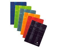 Clairefontaine 3152C - One Stapled Notebook - Dimensions: A4 21x29,7 cm - 120 Small Squares Pages - White Paper 90 g - Laminated Card Cover Random Colour