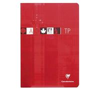 Clairefontaine 3168C Lot de 10 Cahiers Agrafés de Travaux Pratiques - A4 21x29,7 cm - 80 Pages Petits Carreaux 90 g et Unies 125 g - Couverture Carte Pelliculée - Couleurs Aléatoires