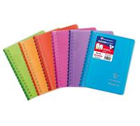 Clairefontaine 321601C Koverbook Spiral Bound Notebook 9 x 14 cm 100 Pages Small Squares Polypropylene Cover Transparent Random Colour